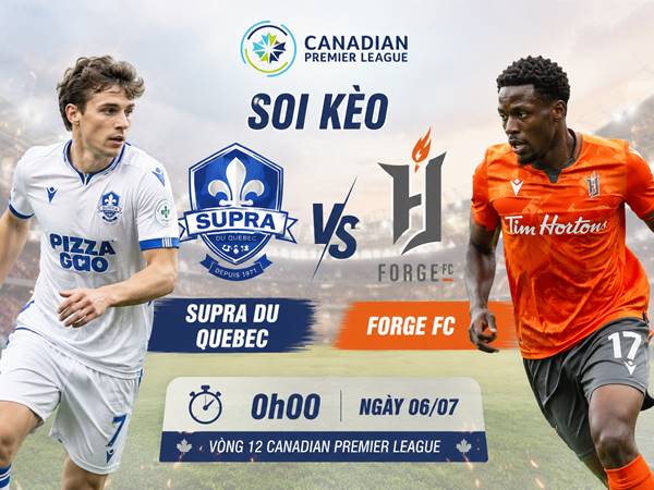Phân tích tỷ lệ Supra Du Quebec với Forge FC 0h đêm nay